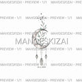 Subtilus mėnulio ir Šaulio zodiako ženklo tatuiruotės dizainas su šakele ir data – apsaugota ManoEskizai peržiūra