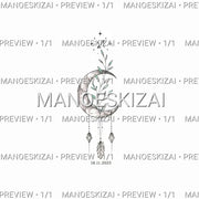 Subtilus mėnulio ir Šaulio zodiako ženklo tatuiruotės dizainas su šakele ir data